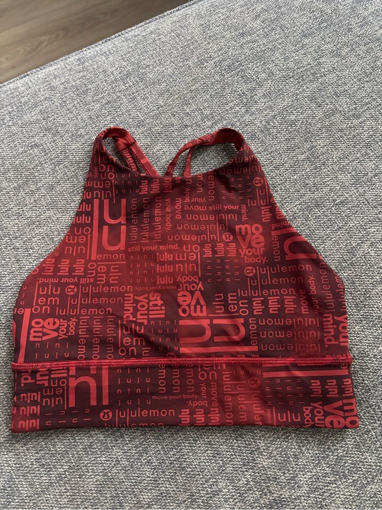 lululemon athletica Other - lululemon maroon and red logo-print active crop